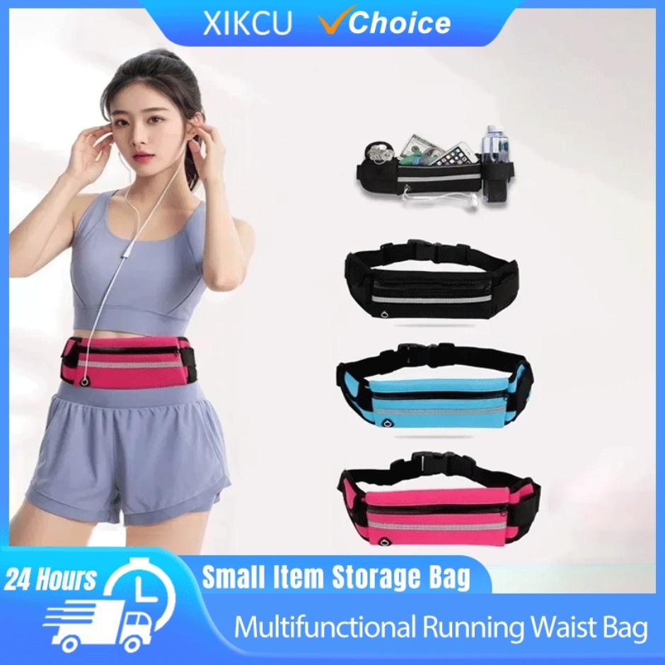Multifunctional Outdoor Running Waist Bag Headphones Phone Small Item Storage Bag Free Your Hands Sports Waist Bag