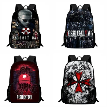 Backpacks Movie Residents Evil Boys and Girls Student Birthday Gift Child School Bags Large Capacity Camping Durable Rucksack 1