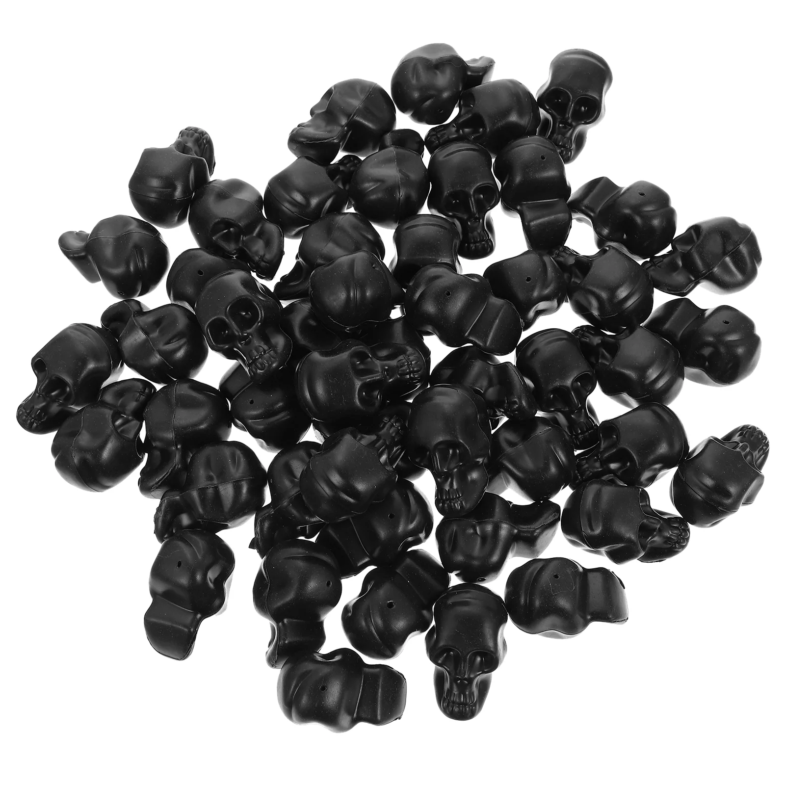 

50 Pcs Fake Knife Skull Mini Resin Figurines Miniature Skulls Plastic Creative Decor