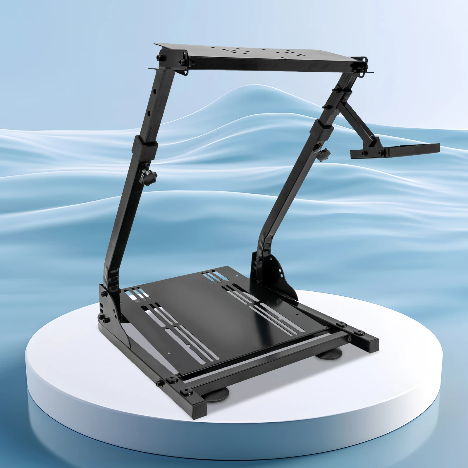 Faltbarer Rennlenkradständer Verstellbare Schalthebelhalterung Simulator-Cockpit für Logitech Thrustmaster Fanatec Lenkräder – Detail 5