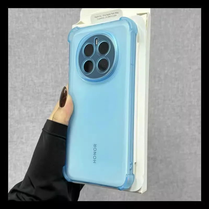 Shockproof Matte Soft Case with Clear Silicone and Candy Color Finish