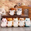 Cute Hamster Flannel Seat Cushion With 1.7M Blanket Silk Cotton Core Hand Warmer Pillow Home Decoration Car Office Sofa Cushion 1