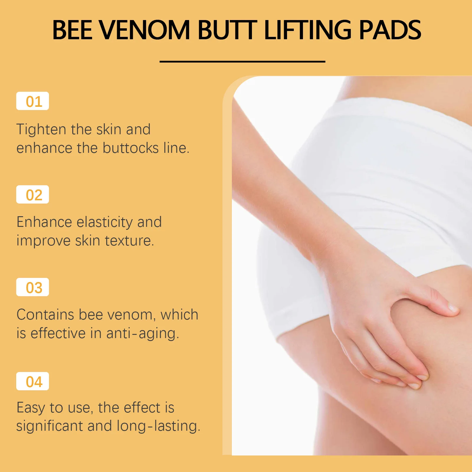 Buttock Augmentation Patch Lift Hip Up Firming Peach Buttock Shaping Enhance Elasticity Moisturizing Butt Enlargement Sticker