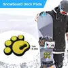4pcs Snowboard Deck Pads High quality soft rubber material Anti-slip stickers Not easy to break deform Durable Exquisite fitting 3