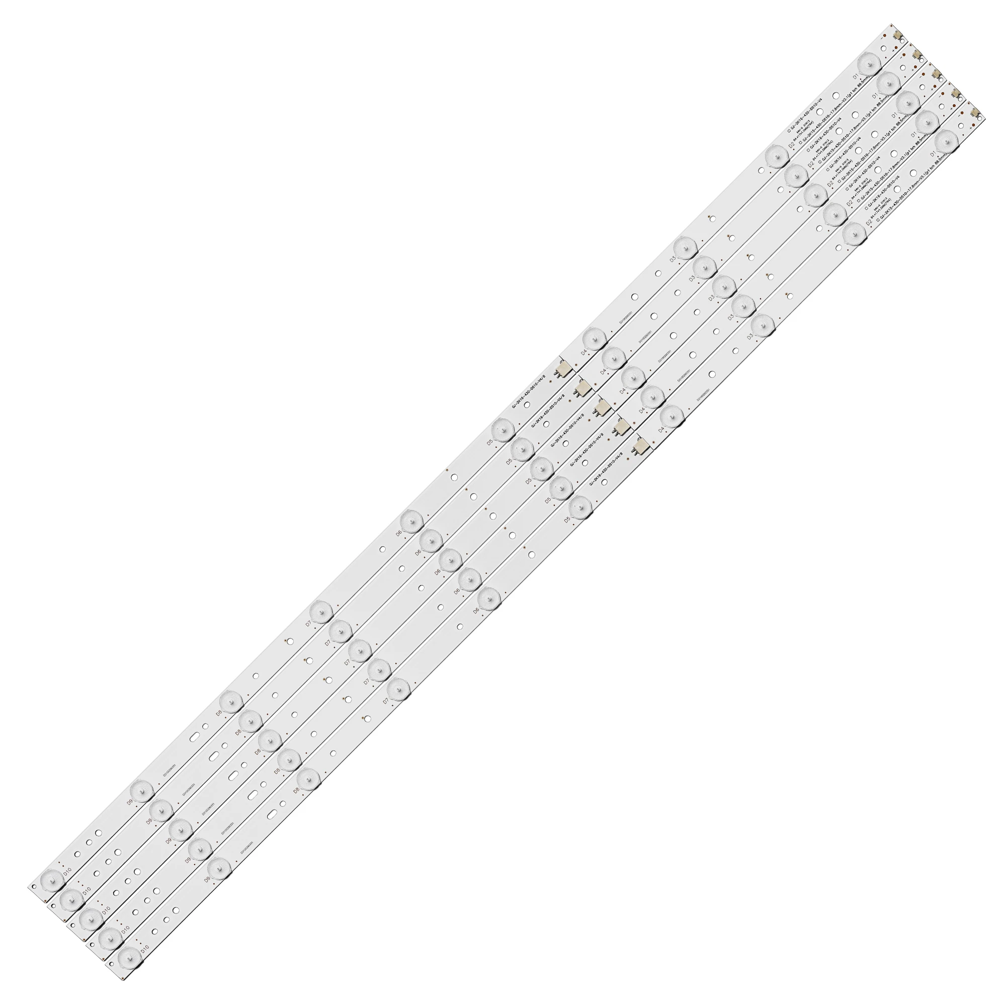 ο 5 PCS 10LED(3V) LED Ʈ Ʈ 43PFT4131 43PFS5301 43PUT4900 GJ-2K15-430-D510 GJ-2K16-430-D510-V4 01Q58-A BDM4350