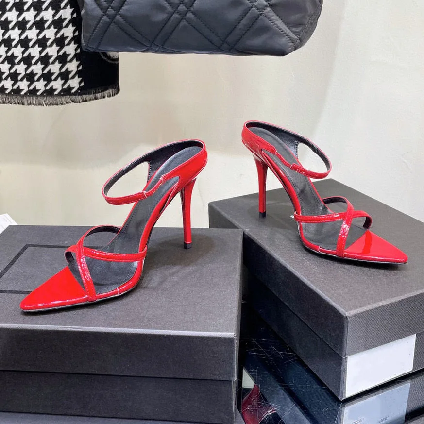 

Женские туфли с острым носком Gaoding, туфли на очень высоком каблуке с открытым носком, женские тонкие туфли на каблуке с открытой спиной