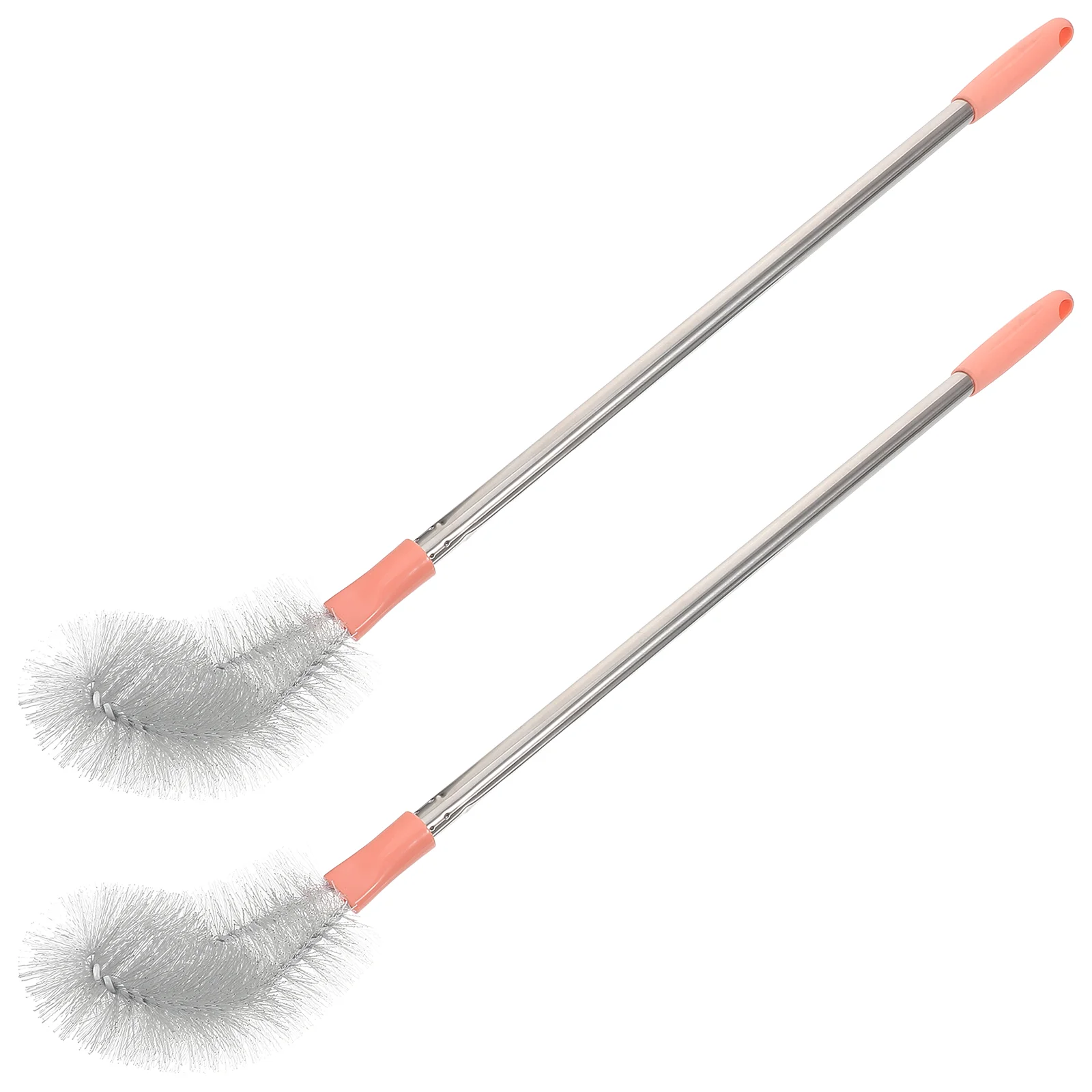 

2Pcs Stainless Steel Handle Water Bottle Cleaning Brush Long Handle Water Jug Cleaning Brush