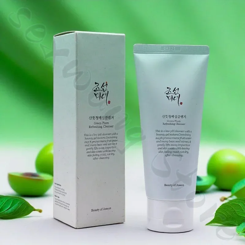 Green Plum Refreshing Gel Facial Cleanser Oil Control Remove Blackheads and Shrink Pores 100ml 4