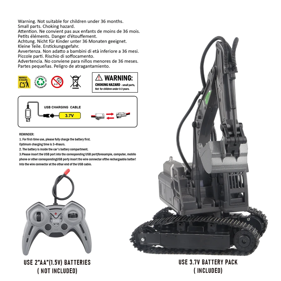 Robot Tank RC Télécommandé 2.4GHz - Jouet Militaire Tout-Terrain