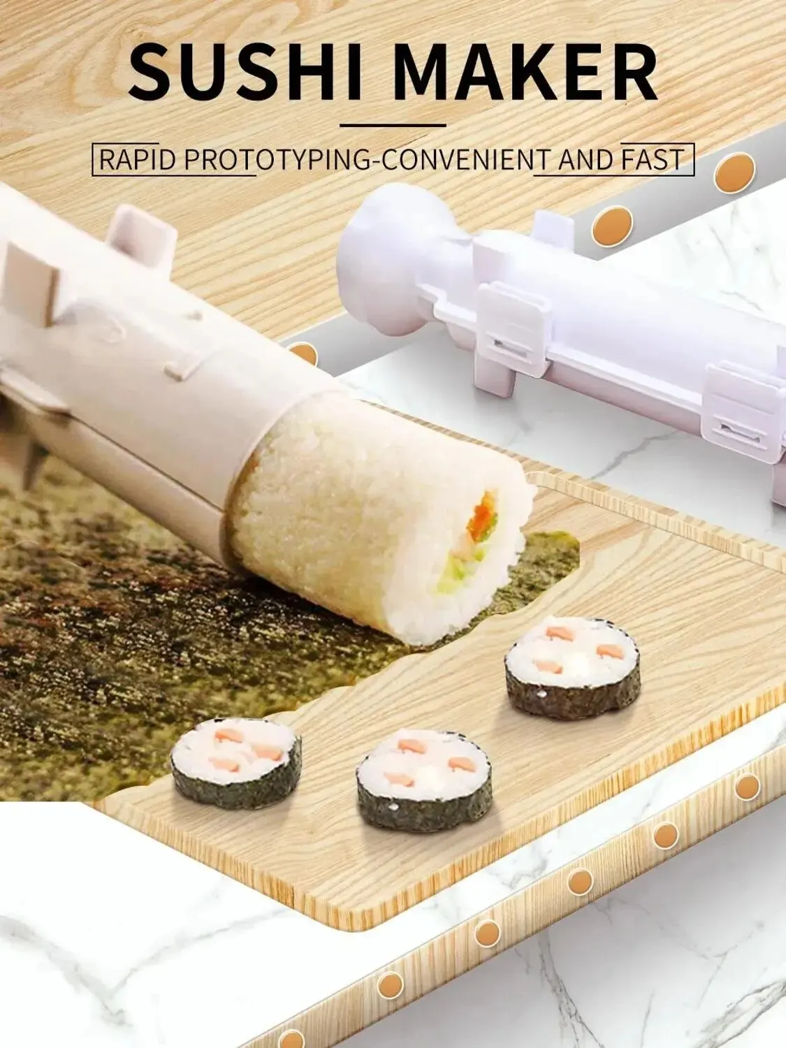 Sushi maker 1PC quick sushi maker roller rice mold vegetable meat rolling gadgets