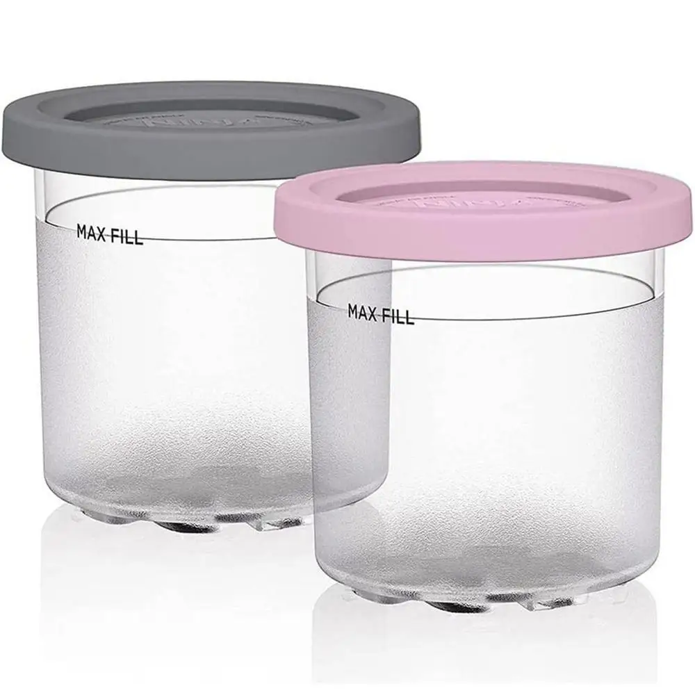 Ninja® CREAMi® Pints and Lids - 2 Pack, Compatible with NC300 Series Ninja®  Creami® Ice Cream Maker, XSKPLID2CD 