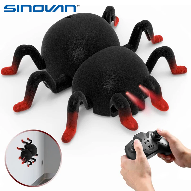 Halloween Remote Control Climbing Ceilling Spider Electric Toys