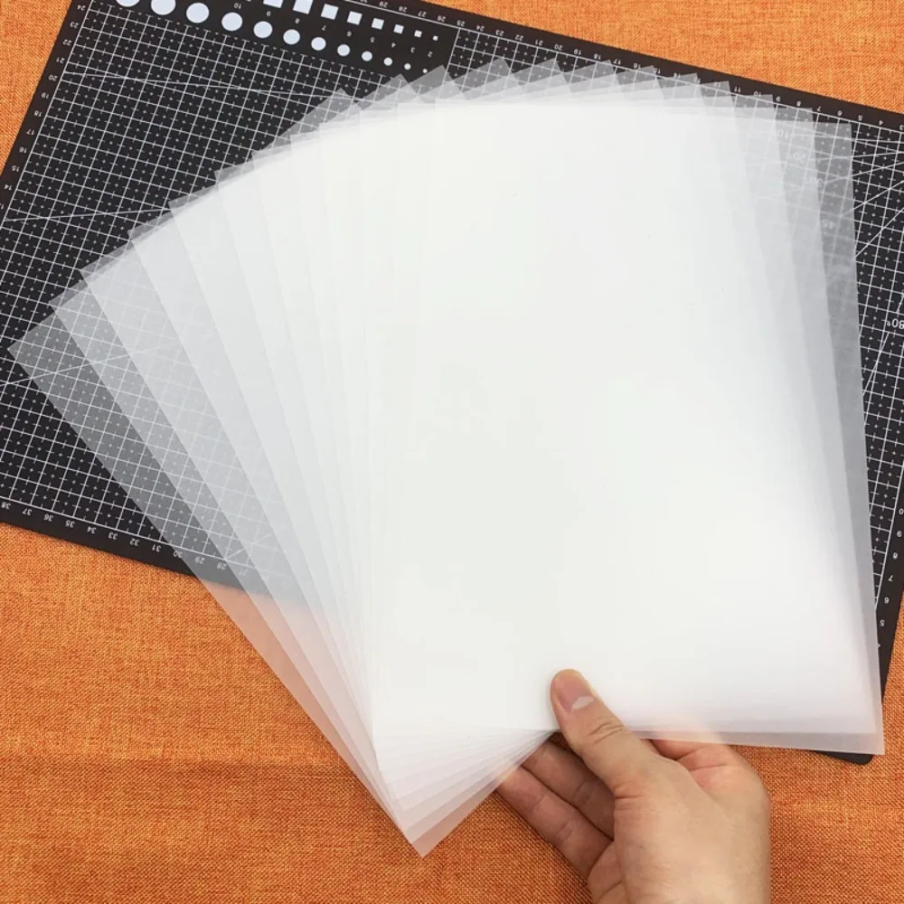 10/100 Pcs DIY 공예 수축 플라스틱 시트 수제 장식 및 예술 공예 제작 액세서리를 위한 반투명 열 필름