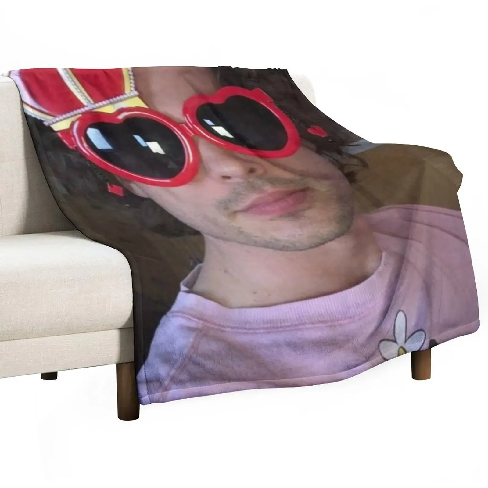 

Matthew gray gubler selfie Throw Blanket funny gift Large Beach Heavy Blankets
