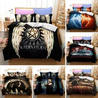 Popular TV Show Supernatural Bedding Set Comforter 3D Print Luxury Duvet Cover Set Home Textile Decor Queen King Single Size 1