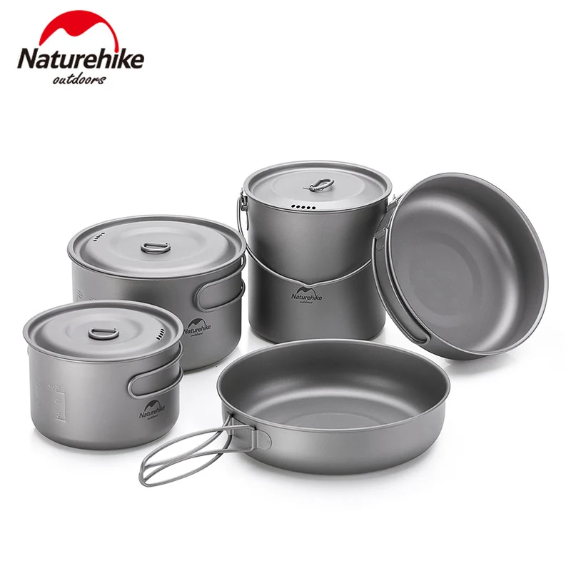 Naturehike Titanium Hiking Cookware Set NH18T101-A