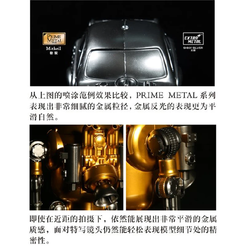 JUMPWIND PM01-09 Model paint Oil paint Professional metal color Suitable for painting and coloring of various models 18ml 11 4