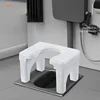 Squatting Toilet Stool Chair Non Slip Thick Household Widen Panel Sturdy Rounded Edge Easy to Wash Potty Chairs for Bathroom 5