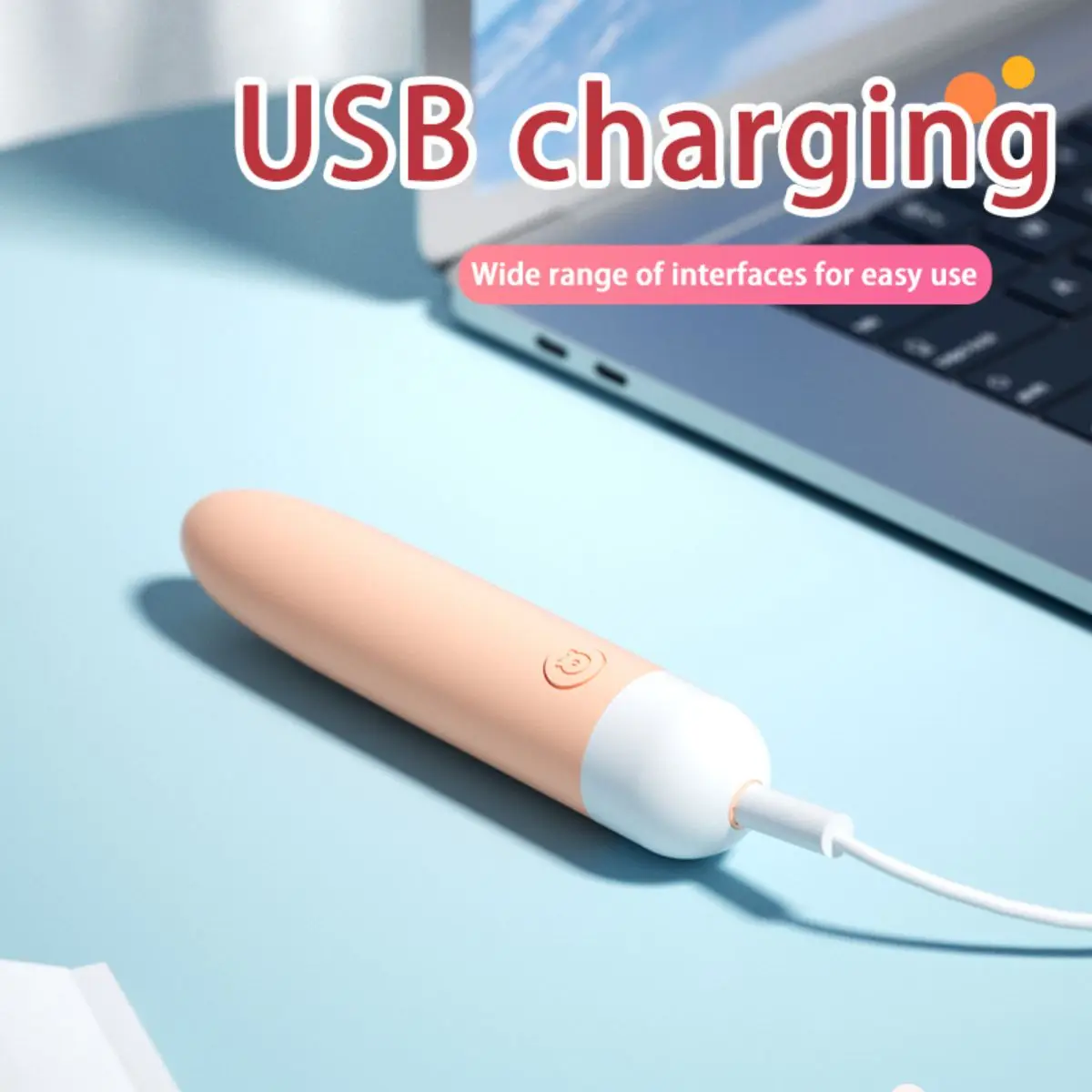 Laile Elf Family Vibration Stick Dudu Stick Bobo Head Baby Long Stupid Bear Charging Massage Stick Female Sex