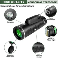 10x42 HD Powerful Portable Monocular Telescope BAK4 Prism for Outdoor Travel Camping,Hiking,Hunting,Bird watching, Holiday Gifts 2
