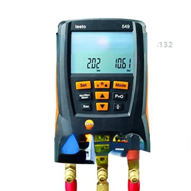 Manometro Collettore Digitale Testo 549, 2 Valvole, Sistema Per Hvac 0560 0550