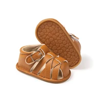 Summer Baby Sandals Boy Girl Shoes Flat Anti-slip Soft Rubber Sole Brown Baby Shoes 7 Colors First Walkers Outdoor Beach Sandals 5