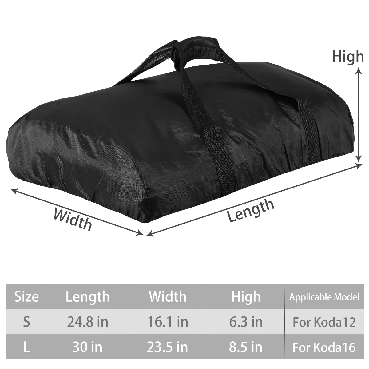 Outdoor Pizza Oven Cover Compatible with Ooni Koda 12 Portable Pizza Oven Cover 420D Oxford Fabric Waterproof Oven Carry Cover 2