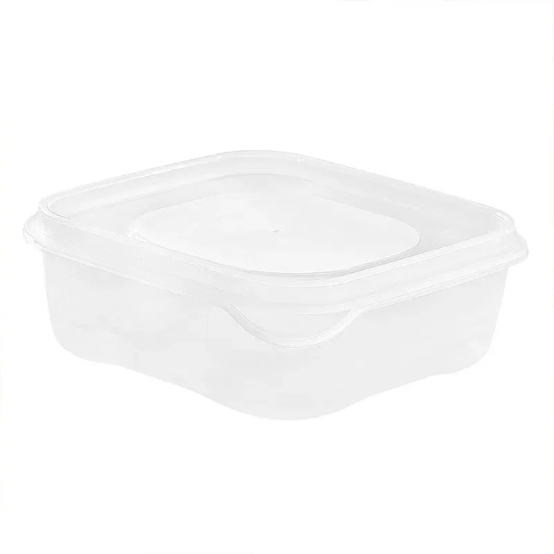 Stackable Refrigerator Food Storage Containers with Lids Leak-Proof Freshness Organizer for Frozen Meat