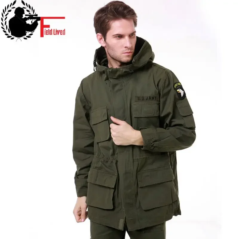 Giacche Tattiche Da Uomo Stile Militare Per Uomo Camouflage Pilot Coat Us Army 101 Air Force Bomber Jacket Coat Uomo Army Green Black