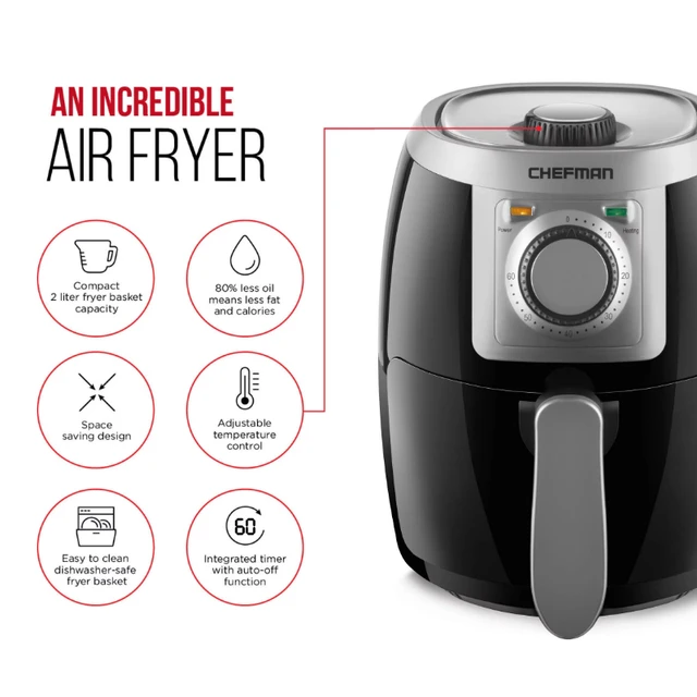 Double Basket Air Fryer - 9 Quart – Chefman