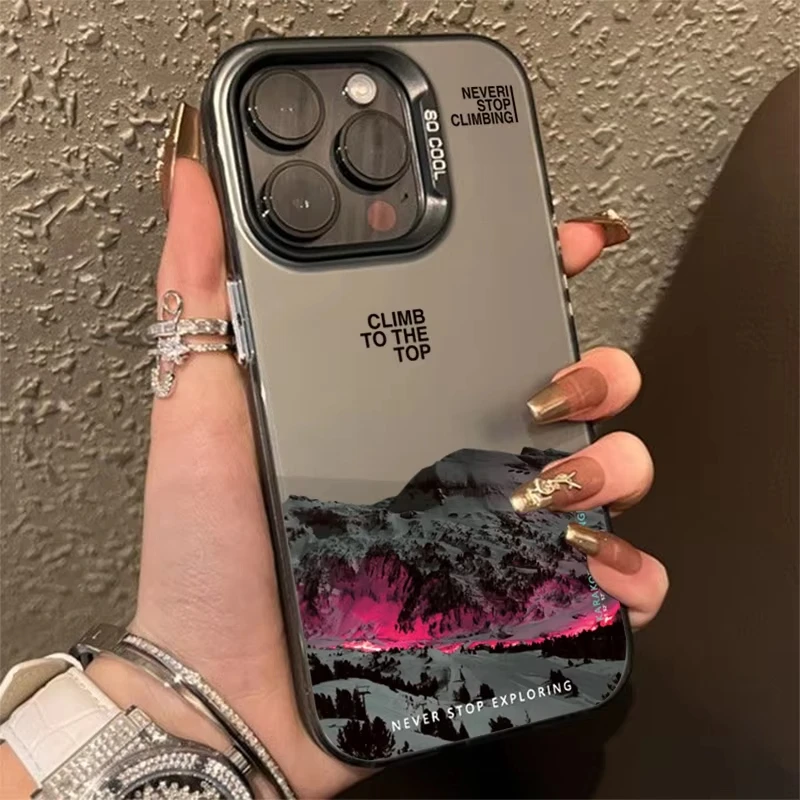 Vivid Dual Flame Mountain Phone Case Cover