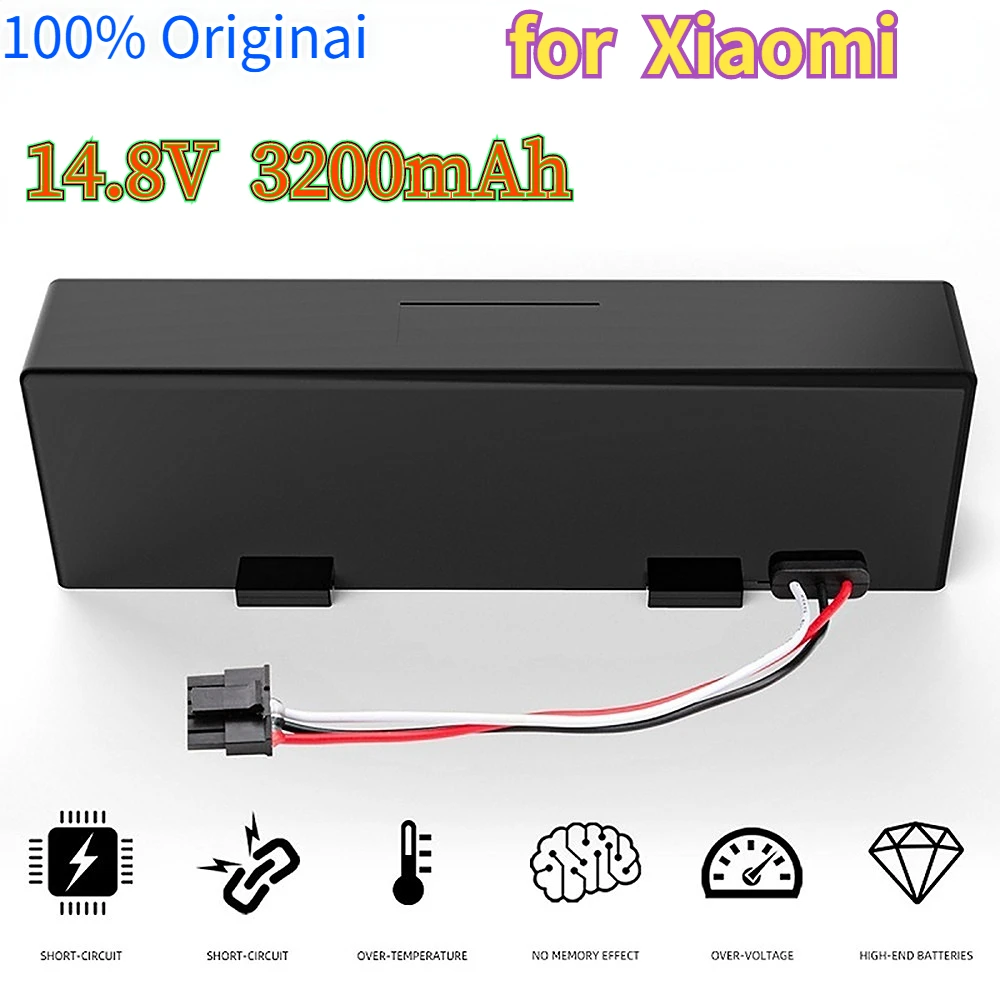 

Оригинальная перезаряжаемая батарея для робота-пылесоса conga 3290, 3390, 3490, 3590, 3690, 3790, 3890, 14,8 в, 3200 мАч