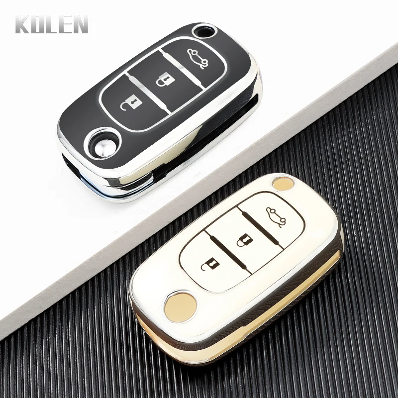 TPU Car Remote Key Case Cover Fob for Renault Megane 2 Fluence Clio for Mercedes LADA Vesta Granta XRay Kalina Priora Sedan key case cover