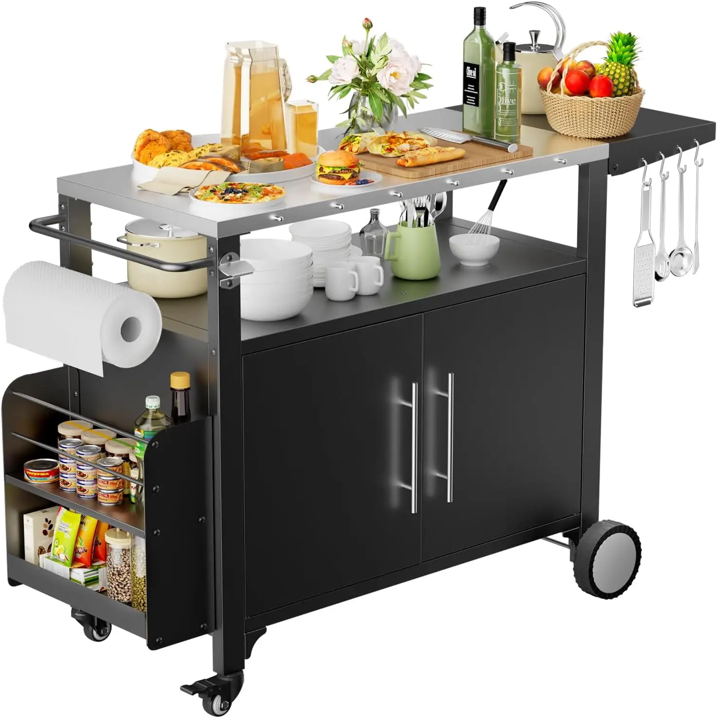 Outdoor Grill Cart with Storage 1