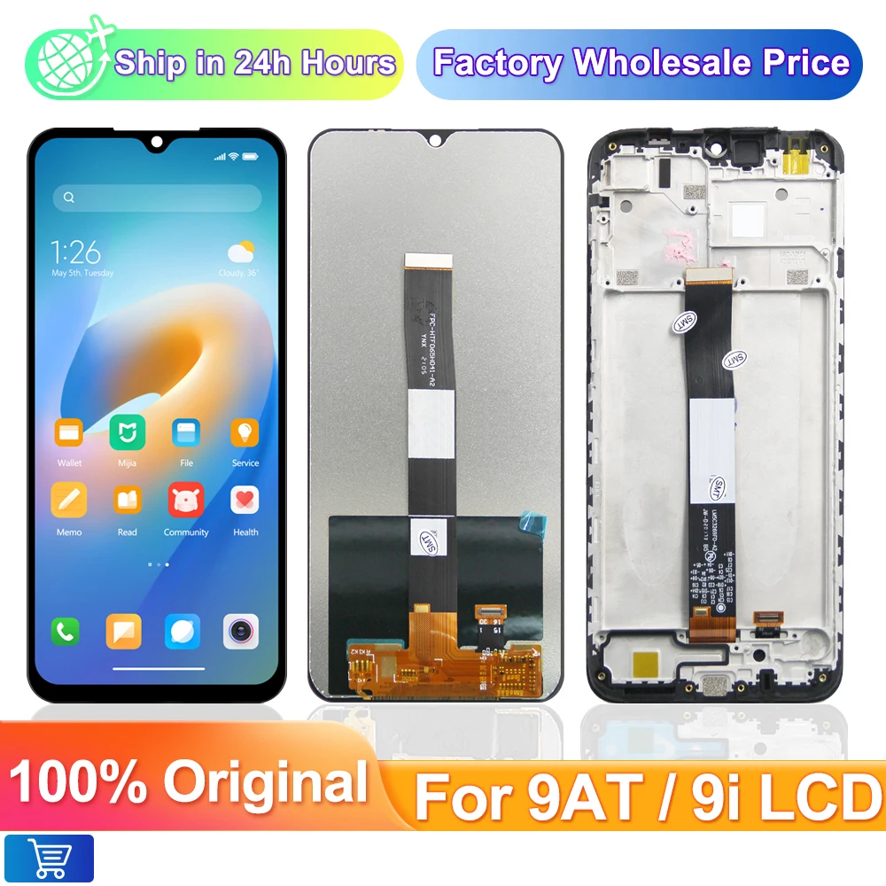 ЖК-дисплей 6,53 дюймов для Xiaomi Redmi 9i M2006C3LII / Redmi 9AT Global M2006C3LVG, сенсорный экран, дигитайзер в сборе, ремонт, оригинал