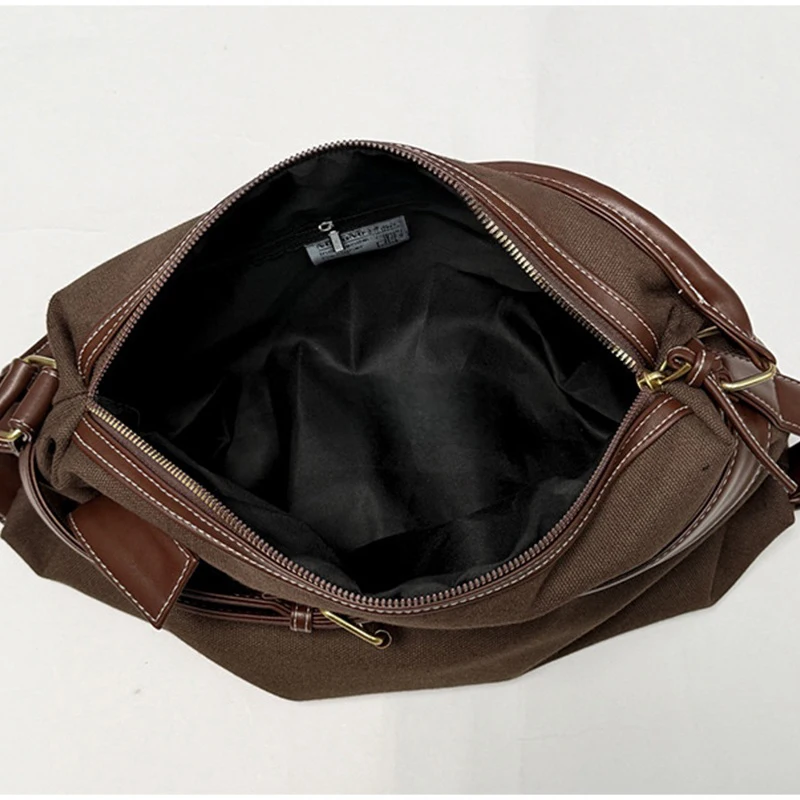 Borsa Tote Retrò Coreana in Pelle Scamosciata da Donna, Borsa a Spalla Y2K Trendy in PU con Fibbia Decorativa e Chiusura a Cerniera, Grande Capacità - immagine 6