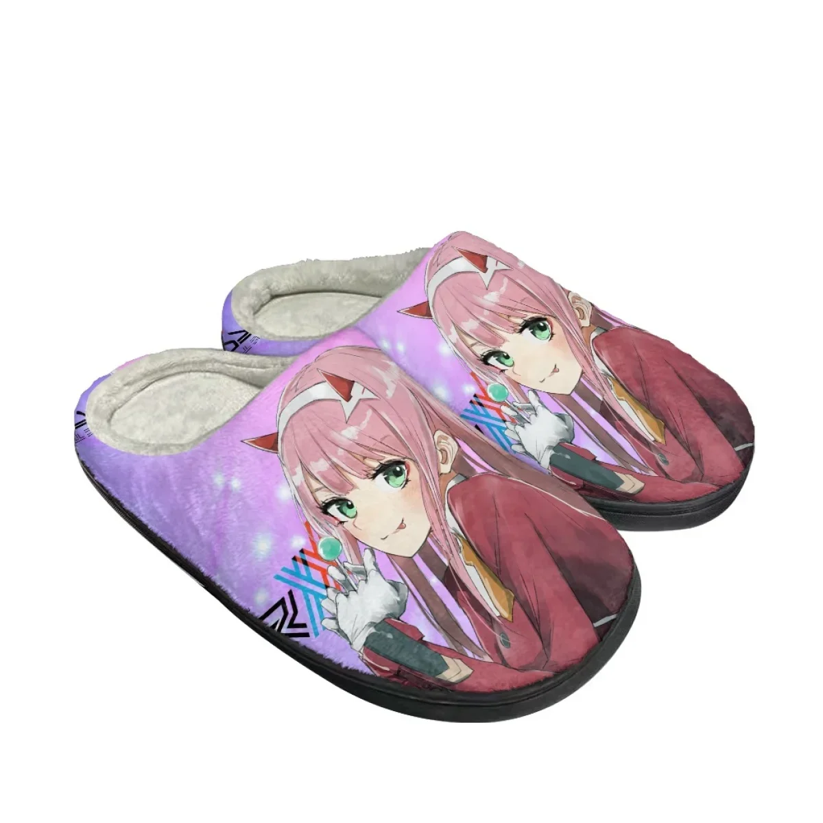 DARLING in the FRANXX Winter Men Flats Slippers Anime Casual Cozy Couple Cotton Slipper Warm Indoor Floor Shoes Zapatillas Mujer