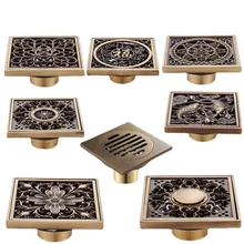 

All-copper European-style antique self-priming deodorant floor drain bathroom floor drain floor drain bathroom accessories
