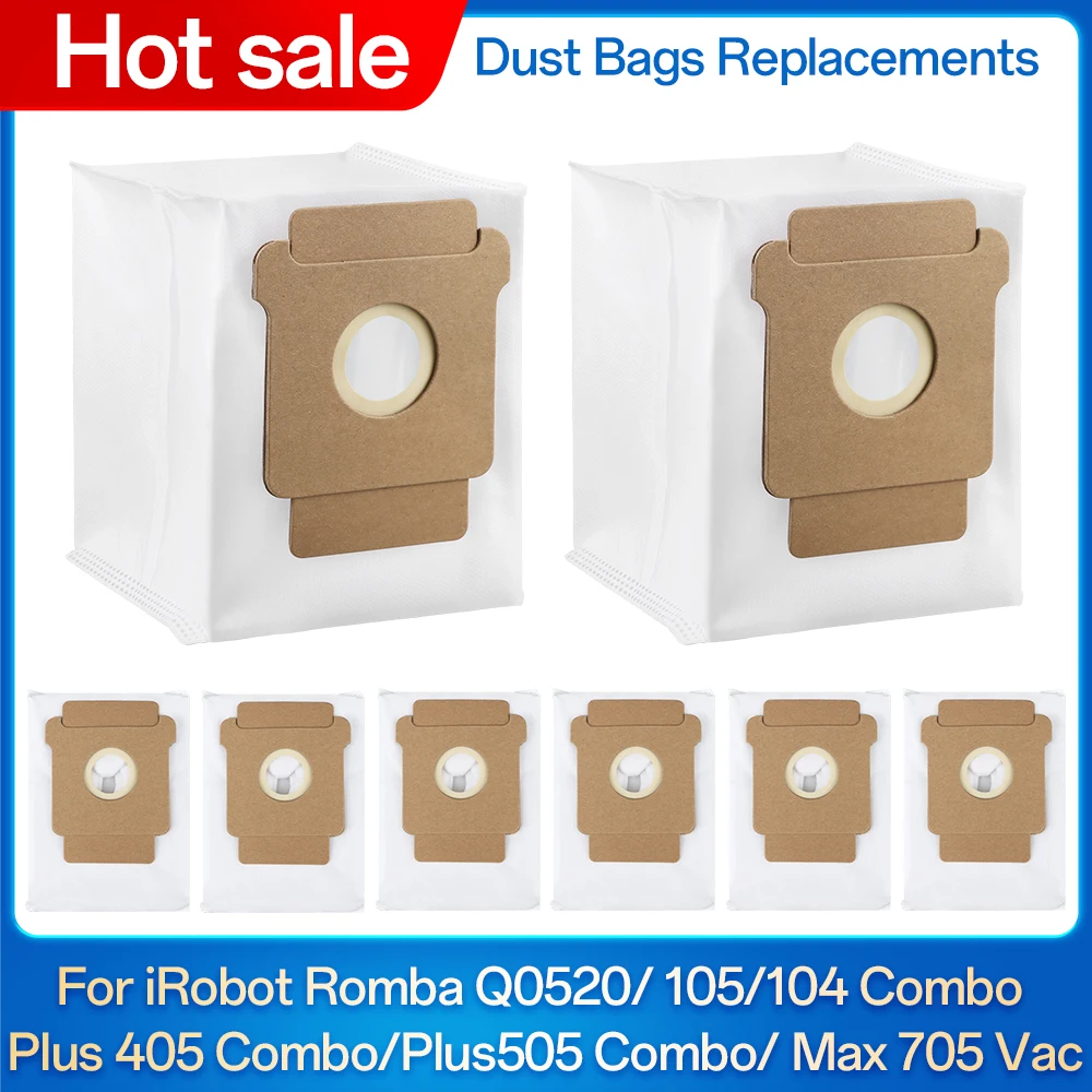 Dust Bags For IRobot Roomba Q0520/105 Vac/104/105 Combo/Plus 405/505 Combo/Max 705 Vac Robot Vacuum Cleaner Dust Bag Accessories