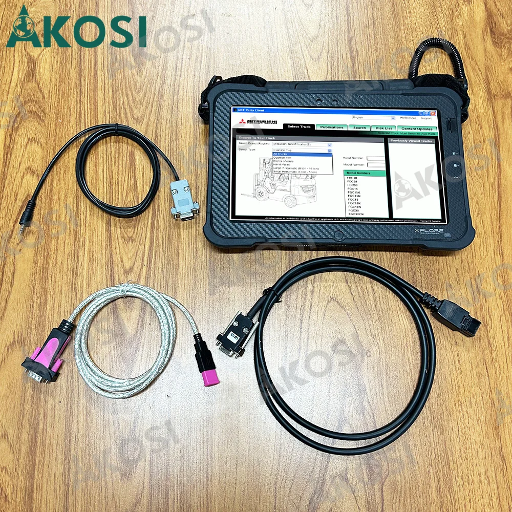 

Forklift Diagnostic Cable 16A68-00500 for MITSUBISHI 16A68-11320 Adapter Cable Lift Truck Diagnostic Tool+Xplore Tablet