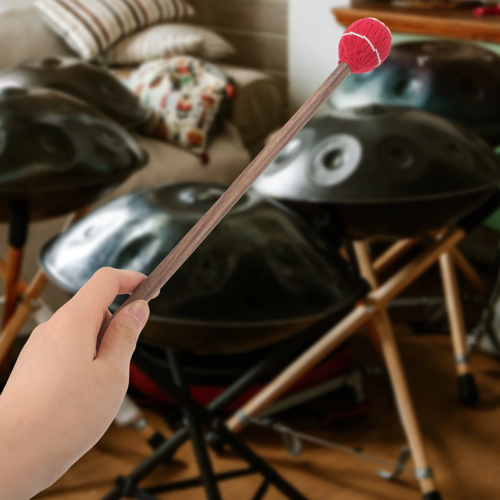 Buddha Sound Bowl Accessories Singing Stick Mallet Yoga Wooden Striker Buddha Sound Bowl Mallet Handle Stick Chanting singing bowl suction tools