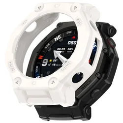 Durable Soft TPU Smart Watch Protective Shell Frame and Bumper Cover - T - Rex 3 Pro 48mm (Ivory)