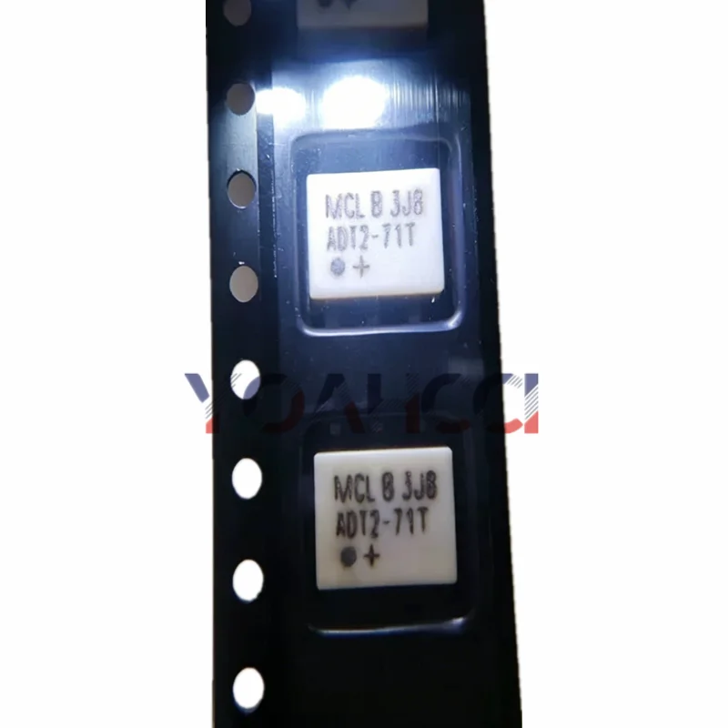 ADT2-71T+(2개) RF 변압기 발룬 1:2 5kHz-70MHz 50Ω SMD-6 CD637 6.9x7.9mm 플랫 리드 센터 탭 푸시-풀 증폭기