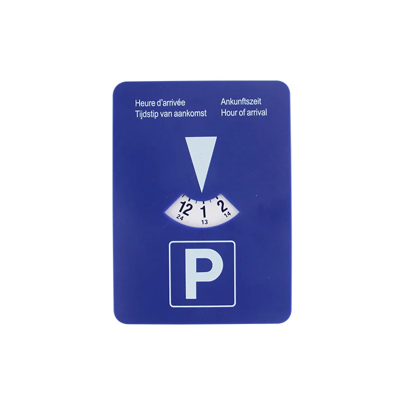 שעון חניה דיגיטלי כחול דיסק קל לשימוש כלי נייד לתצוגת זמן הגעה אביזר חניה לרכב
