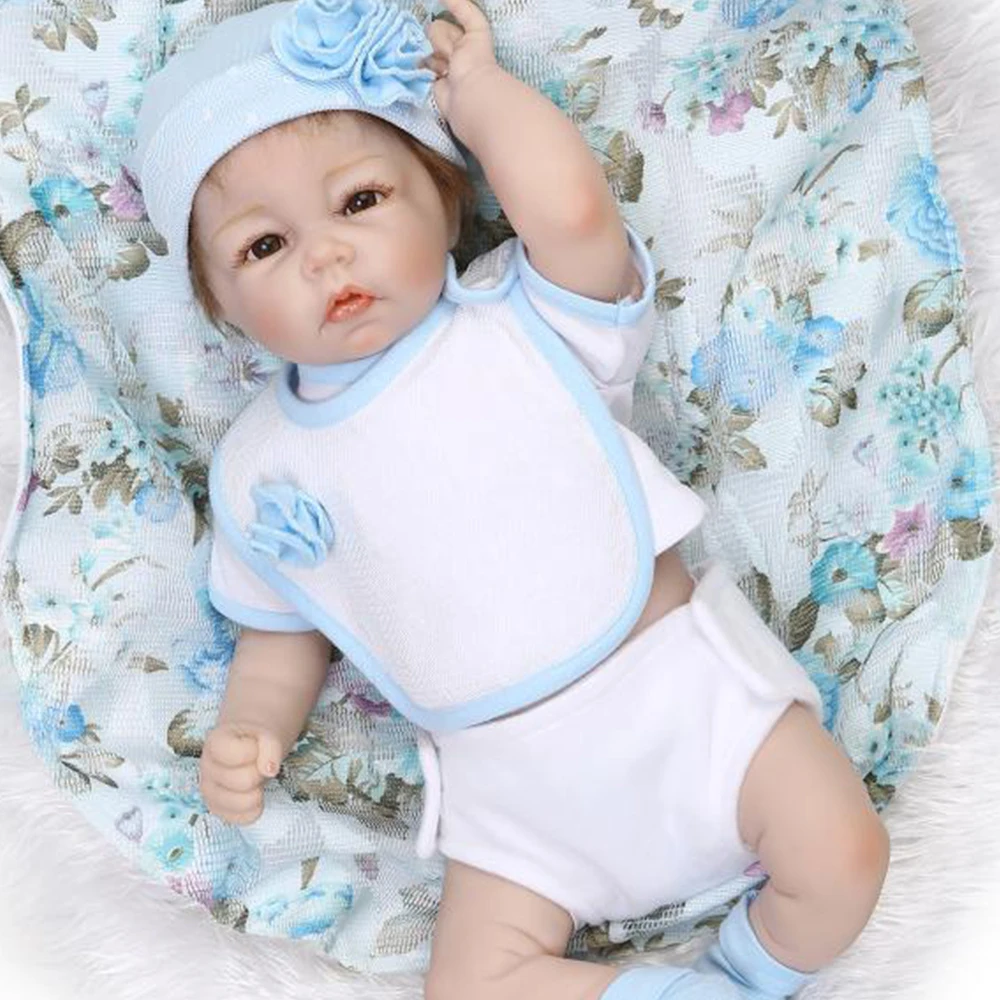 

52CM Half Silicone Body Reborn Baby Doll Boy GIrl Newborn Lifelike Super Real Bebe Reborn Menino Plush Children Gift