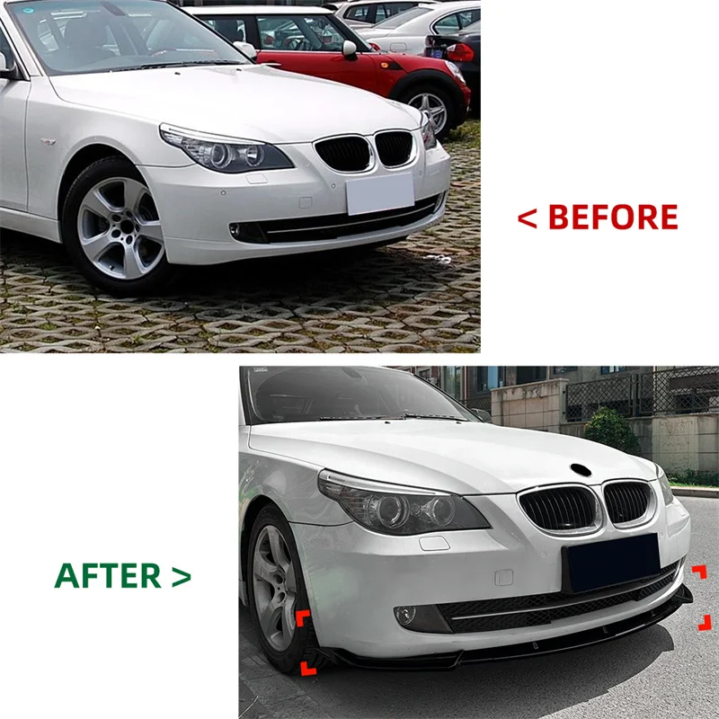 Becquet Avant Pare-chocs Pour BMW Série 5 E60/E61 M Sport 2005-2010 - ABS, Design Aérodynamique