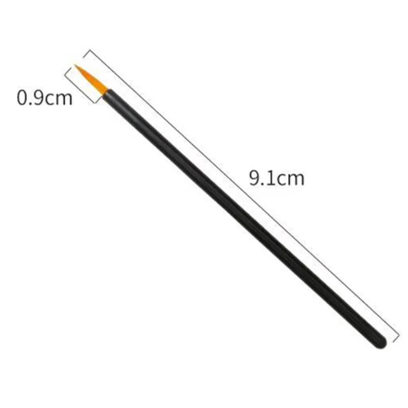 Durable 100Pcs Beauty Makeup Eyeliner Brushes With Cap Make Up Brush Disposable Eyeliner Brush 6