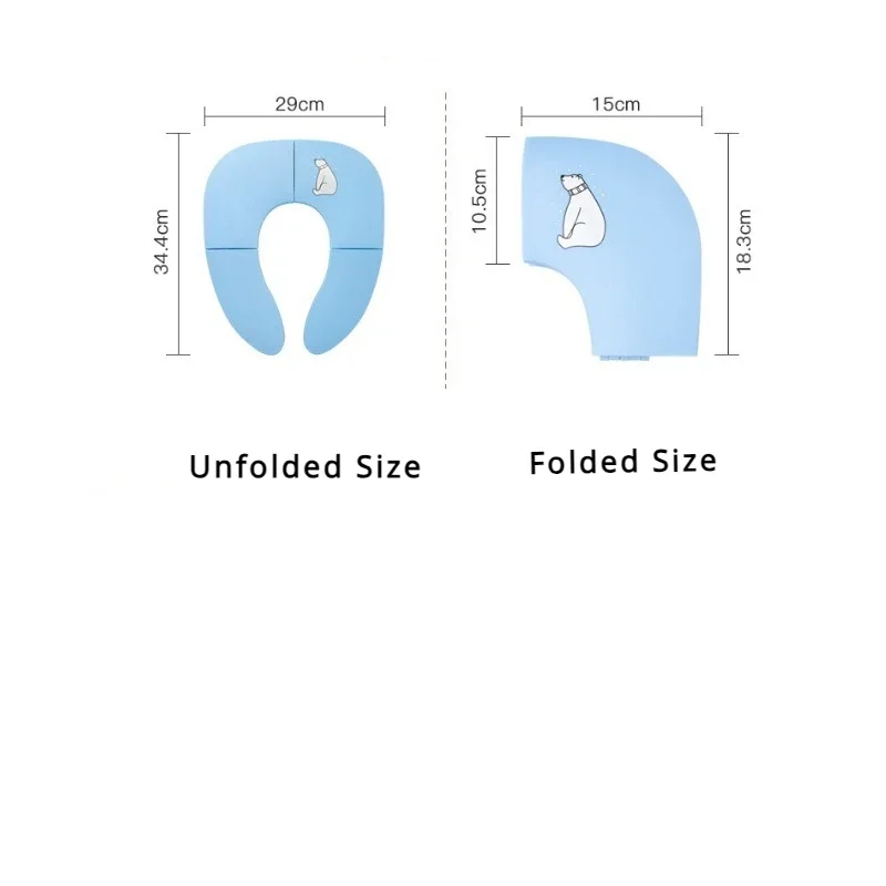 Baby Travel Toilet Seat Seat Cover Portable Children's Toilet Seat Male and Female Toilet Seats Car Mounted Toilet Seat Foldable 6