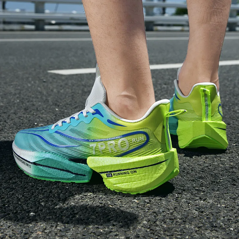 Men’s Carbon Plate Sneakers – Lightweight Mesh Running & Tennis Shoes 6