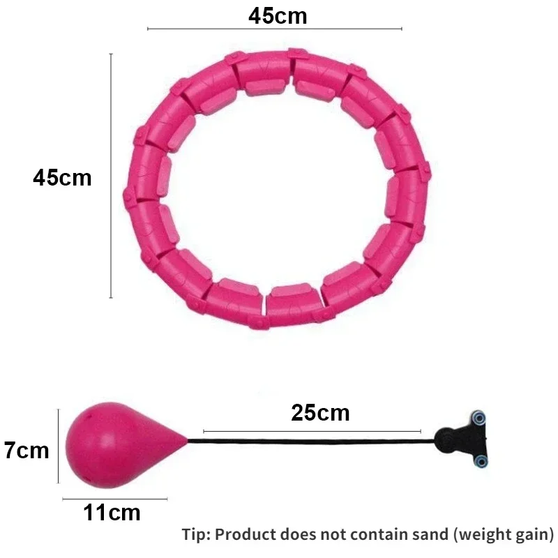 Adjustable Sport Hoops Abdominal Thin Waist Exercise Detachable Massage Hoops Fitness Equipment